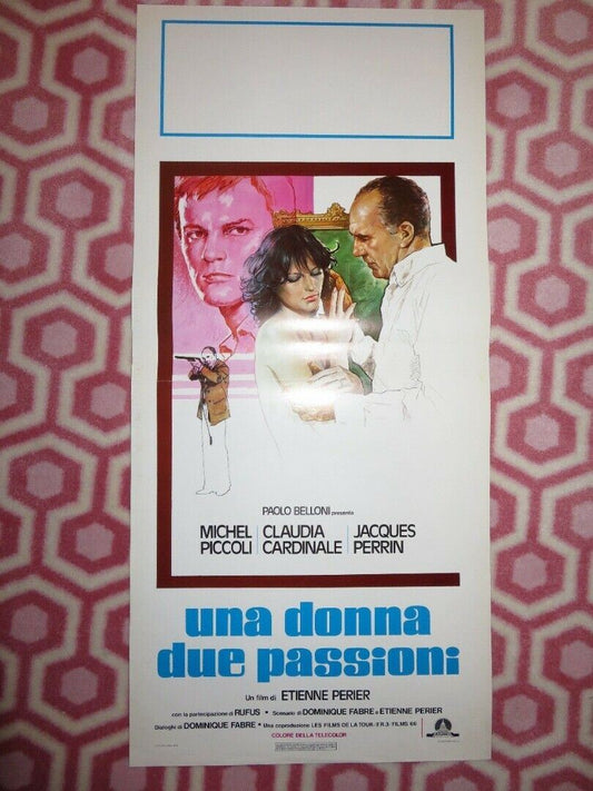 UNA DONNA DUE PASSIONI / Fire's Share ITALIAN LOCANDINA (27.5"x13") POSTER 1978