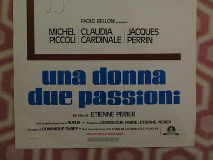 UNA DONNA DUE PASSIONI / Fire's Share ITALIAN LOCANDINA (27.5"x13") POSTER 1978