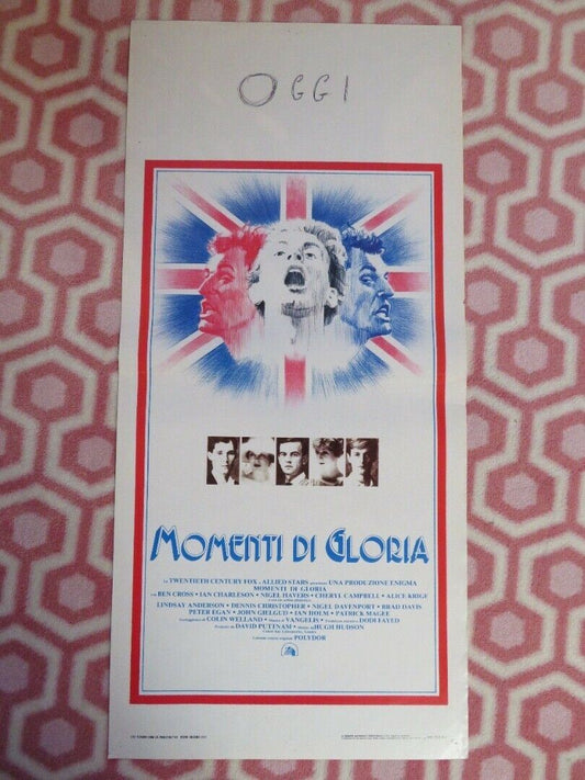 MOMENTI DI GLORIA / Chariots of Fire ITALIAN LOCANDINA (27.5"x13") POSTER 1981