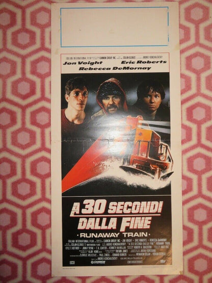 RUNAWAY TRAIN ITALIAN LOCANDINA  (27.5"x13") POSTER JON VOIGHT 1986