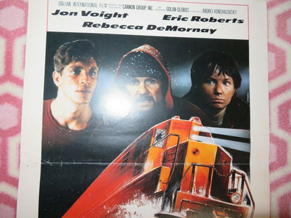 RUNAWAY TRAIN ITALIAN LOCANDINA  (27.5"x13") POSTER JON VOIGHT 1986