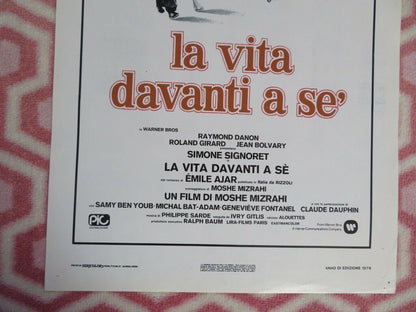 LA VITA DAVANTI A SE'/ Madame Rosa ITALIAN LOCANDINA  (27.5"x13") POSTER 1976