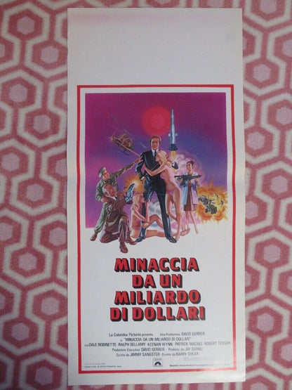 MINACCIA DA UN MILIARDO DI DOLLARI ITALIAN LOCANDINA  (27.5"x13") POSTER 1980