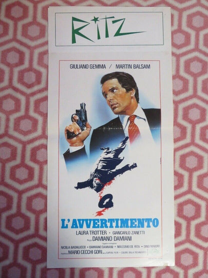 L'AVVERTIMENTO / The Warning  ITALIAN LOCANDINA  (27.5"x13") POSTER G GEMMA 1980