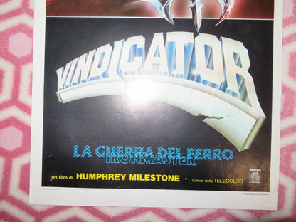 VINDICATOR LA GUERRA DEL FERRO ITALIAN LOCANDINA  (27.5"x13") POSTER 1983