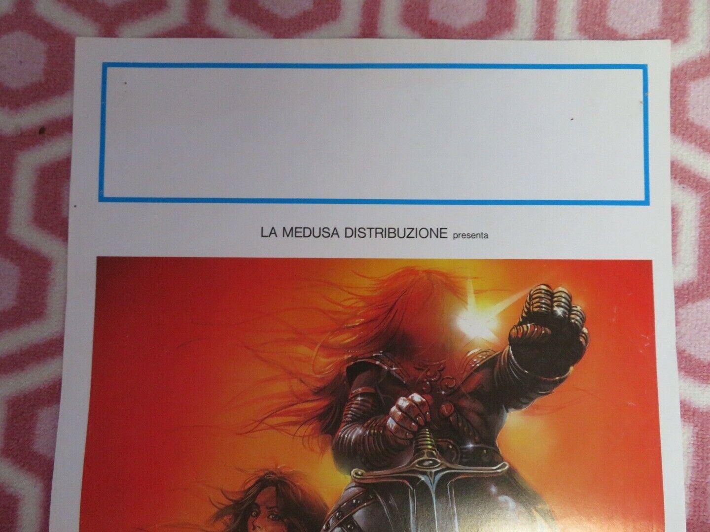 VINDICATOR LA GUERRA DEL FERRO ITALIAN LOCANDINA  (27.5"x13") POSTER 1983