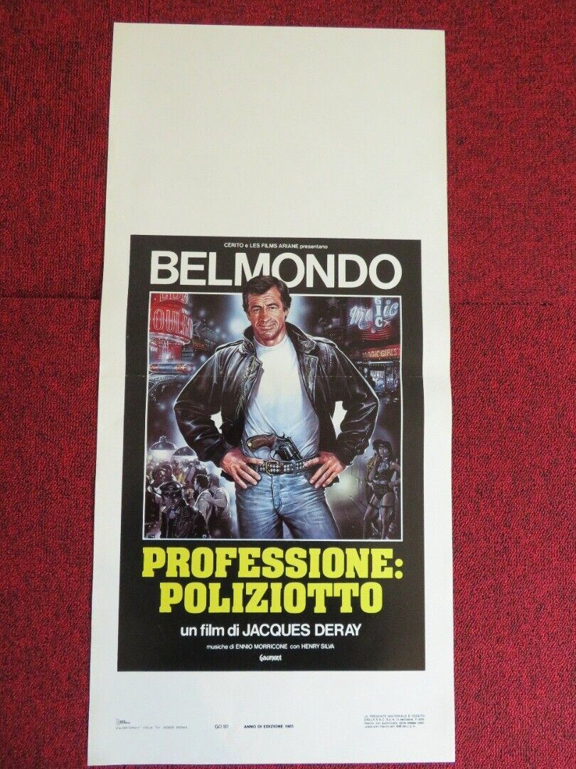 PROFESSIONE: POLIZIOTTO  ITALIAN LOCANDINA (27.5"x13")  POSTER 1985