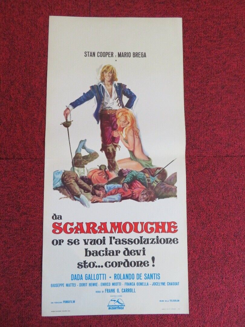 DA SCARAMOUCHE OR SE VUOI ... ITALIAN LOCANDINA (27"x12.5") POSTER '73