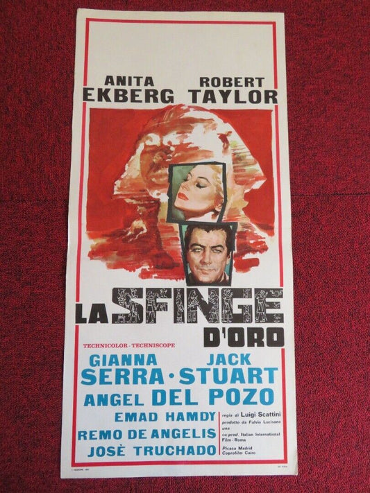 LA SFINGE D'ORO / The Glass Sphinx  ITALIAN LOCANDINA (27.5"x13") POSTER 1967