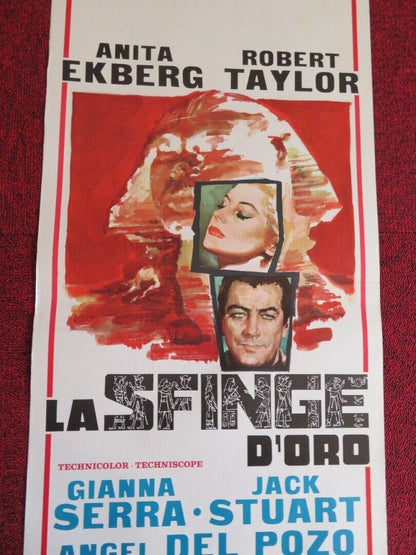 LA SFINGE D'ORO / The Glass Sphinx  ITALIAN LOCANDINA (27.5"x13") POSTER 1967