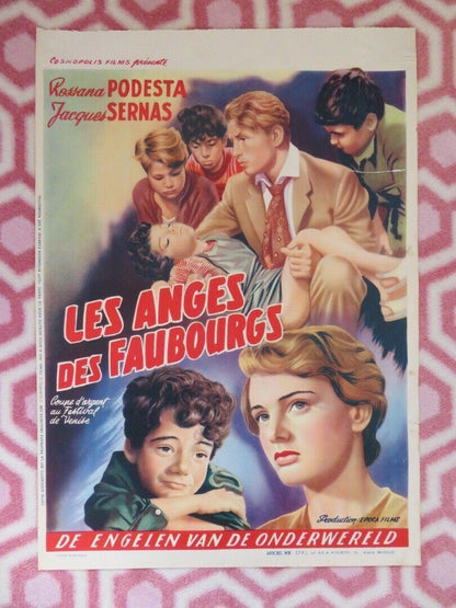 LES ANGES DES FAUBOURGS/ Gli angeli del quartiere BELGIUM (19.5"x14") POSTER