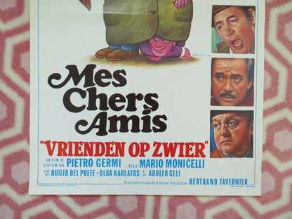 MES CHERS AMIS/ Amici miei BELGIUM (21.5"x14") POSTER PHILIPPE NOIRET 1975