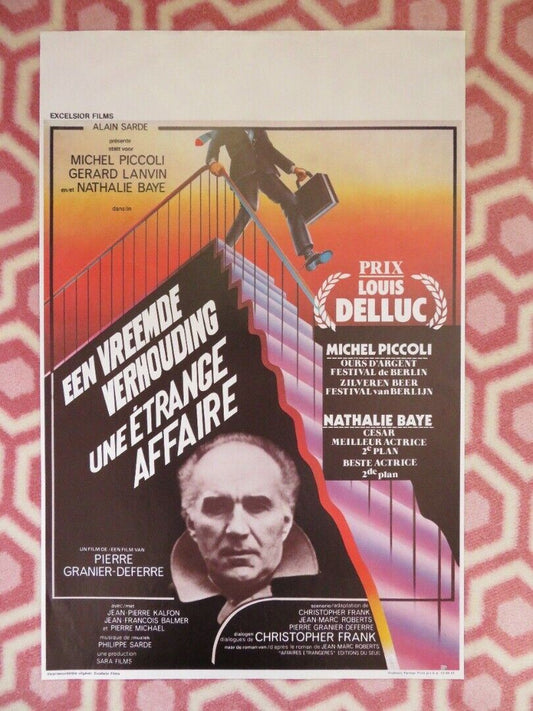 UNE ETRANGE AFFAIRE/ Strange Affair BELGIUM (21.5"x14") POSTER MICHEL PICCOLI