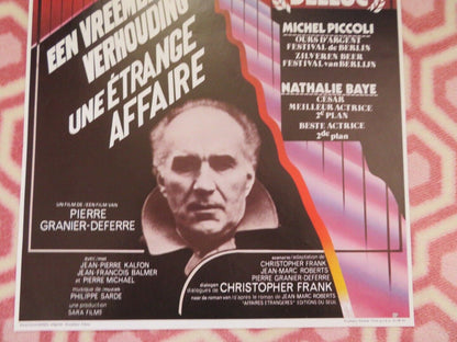 UNE ETRANGE AFFAIRE/ Strange Affair BELGIUM (21.5"x14") POSTER MICHEL PICCOLI