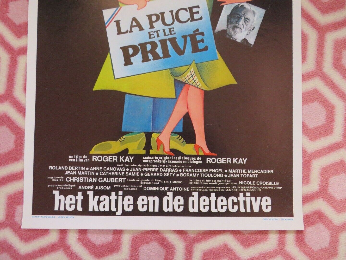 LA PUCE ET LE PRIVE BELGIUM (21"x14") POSTER BRUNO CREMER 1981