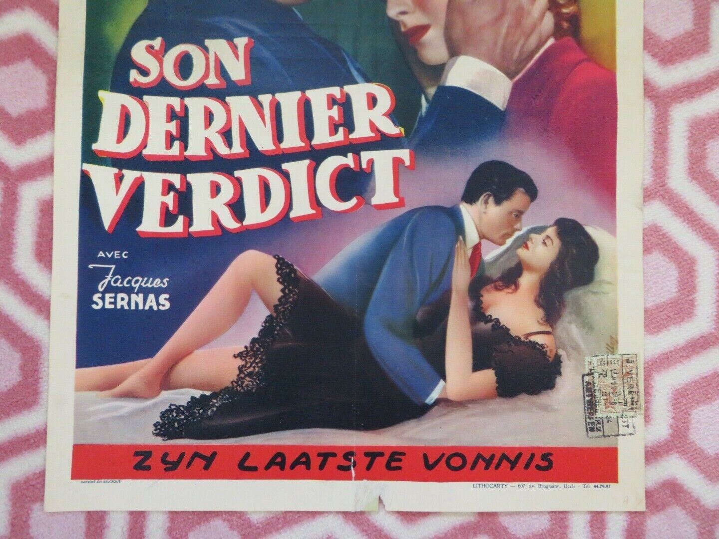 SON DERNIER VERDICT/ L'ultima sentenza BELGIUM (19.5"x14") POSTER CHARLES VANEL