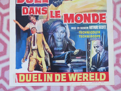 DUEL DANS LE MONDE/ Ring Around the World BELGIUM (21.5"x14.5") POSTER  1966