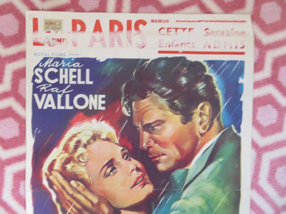 TAMTQUE/ LOVE BELGIUM (21.5"x14") POSTER  MARIA SCHELL RAF VALLONE 1956