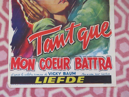 TAMTQUE/ LOVE BELGIUM (21.5"x14") POSTER  MARIA SCHELL RAF VALLONE 1956