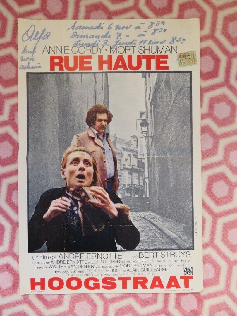 RUE HAUTE/ High Street BELGIUM (21.5"x14.5") POSTER ANNIE CORDY MORT SHUMAN