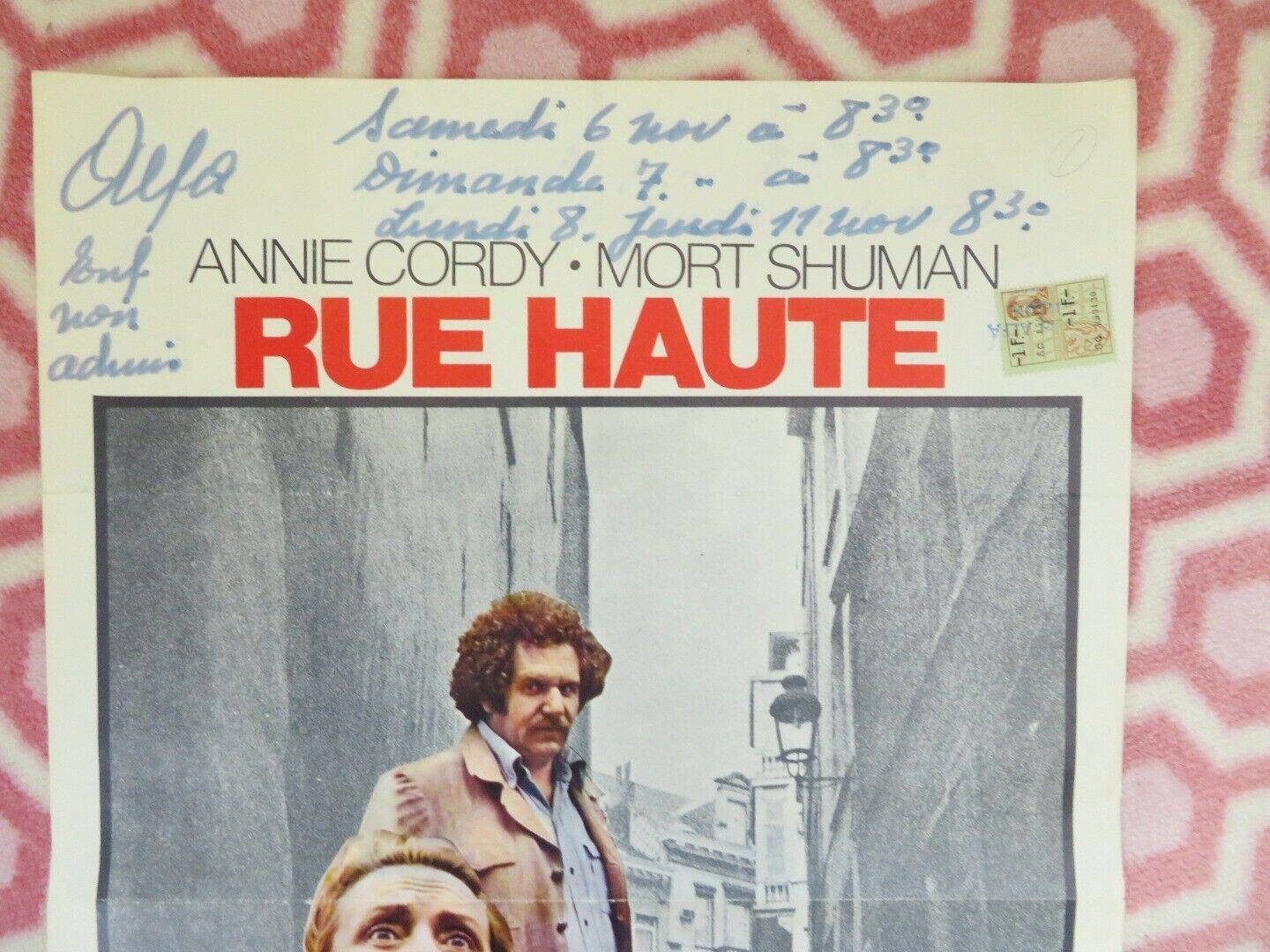 RUE HAUTE/ High Street BELGIUM (21.5"x14.5") POSTER ANNIE CORDY MORT SHUMAN