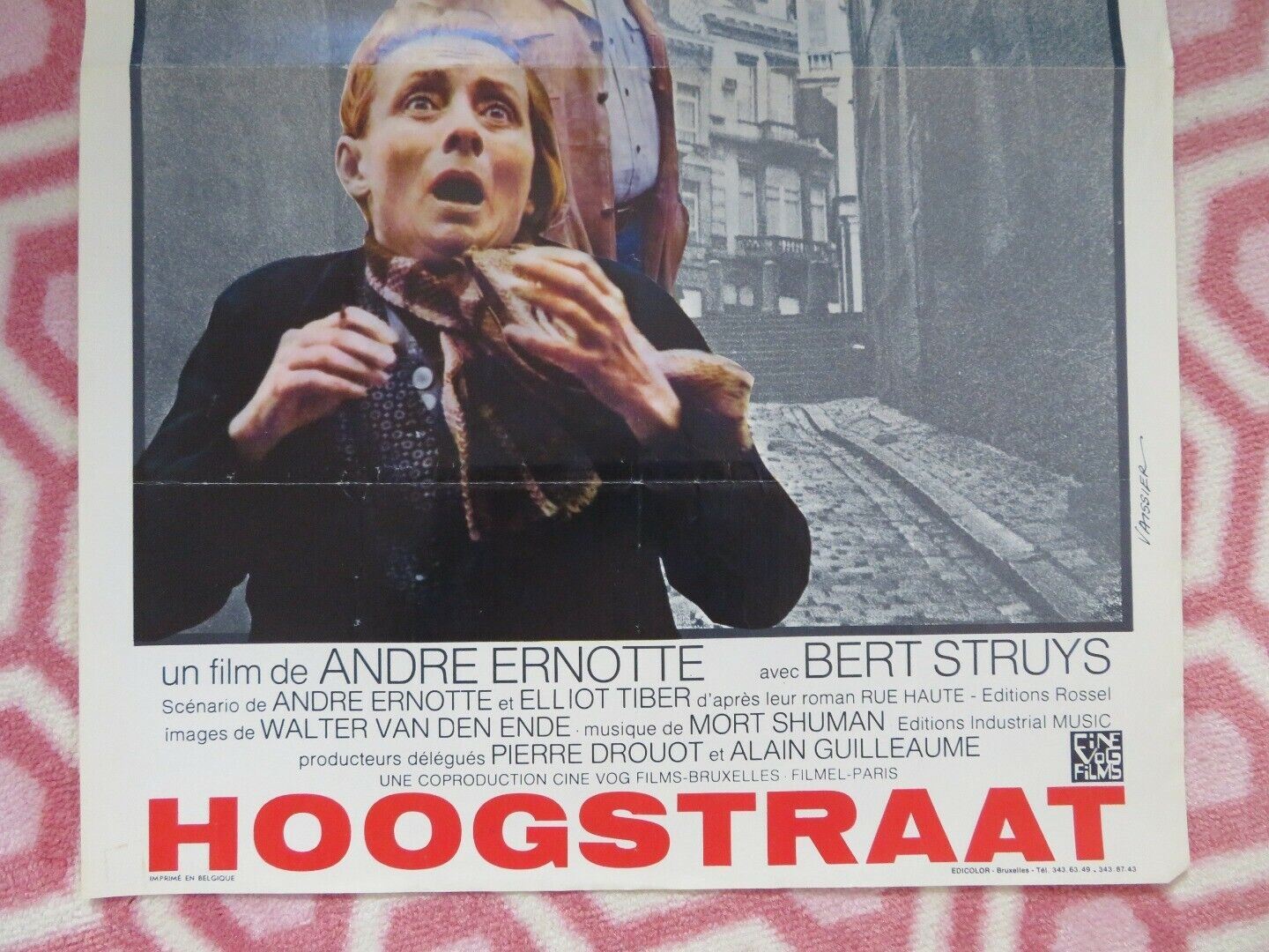 RUE HAUTE/ High Street BELGIUM (21.5"x14.5") POSTER ANNIE CORDY MORT SHUMAN