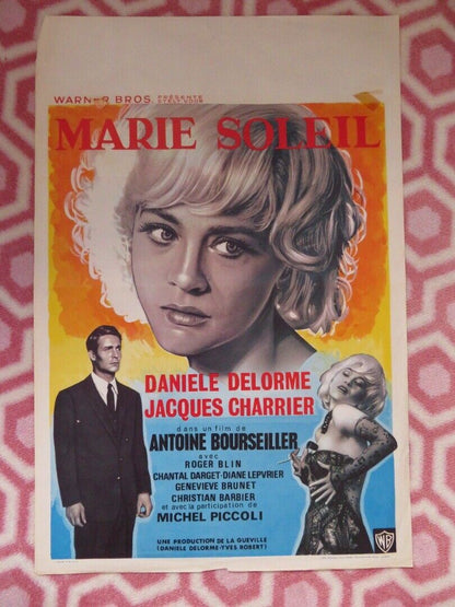 MARIE SOLEIL BELGIUM (22"x14.5") POSTER DANIELE DELORME JACQUES CHARRIER 1964