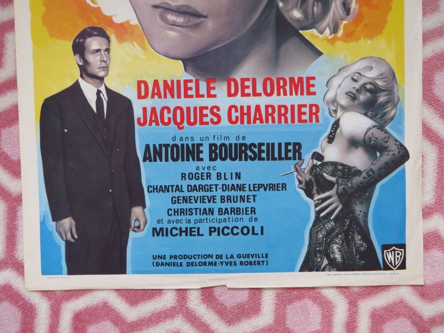 MARIE SOLEIL BELGIUM (22"x14.5") POSTER DANIELE DELORME JACQUES CHARRIER 1964