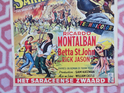 L'EPEE DES SARRASINS/ The Saracen Blade  BELGIUM (21.5"x14") POSTER 1954