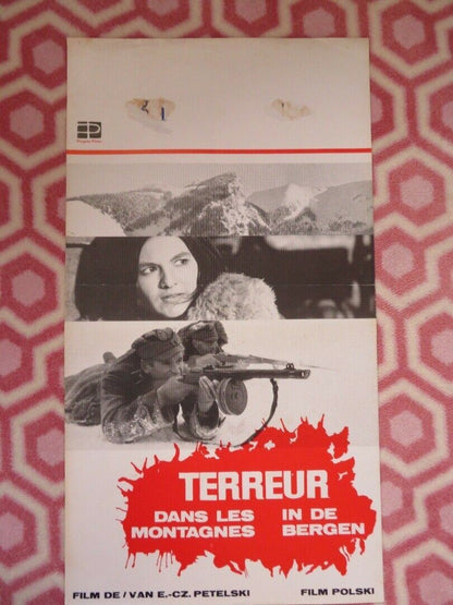 TERREUR DANS LES MONTAGNES/ A Cold Night's Death BELGIUM (22"x12") POSTER 1973