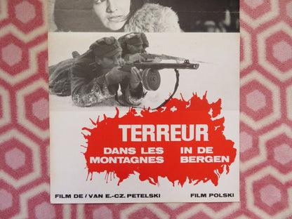 TERREUR DANS LES MONTAGNES/ A Cold Night's Death BELGIUM (22"x12") POSTER 1973