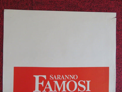 SARANNO FAMOSI / Fame ITALIAN LOCANDINA (27.5"x13.5") POSTER ALAN PARKER 1980