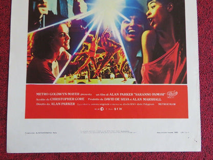 SARANNO FAMOSI / Fame ITALIAN LOCANDINA (27.5"x13.5") POSTER ALAN PARKER 1980