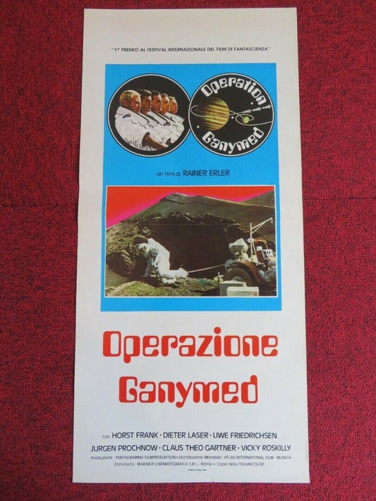 OPERAZIONE GANYMED/Operation Ganymed ITALIAN LOCANDINA (27.5"x13.5") POSTER 1977