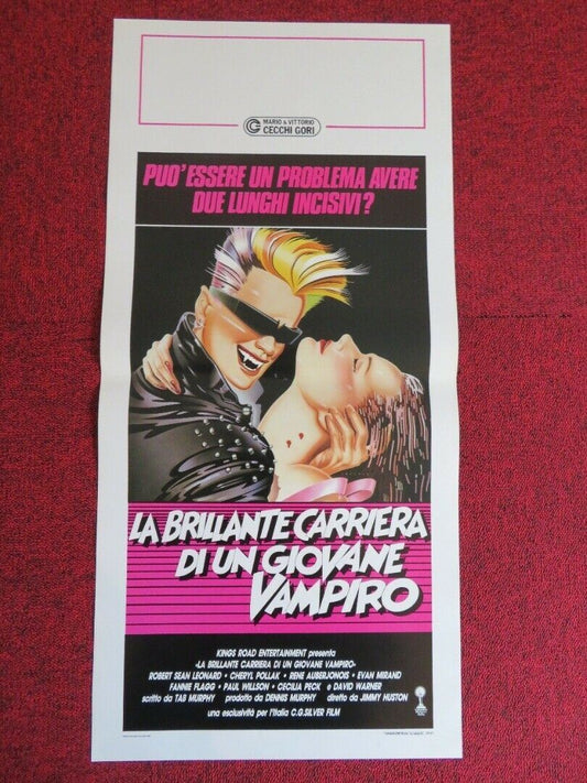 LA BRILLANTE CARRIERA DI UN ... ITALIAN LOCANDINA (27.5"x13") POSTER 1988