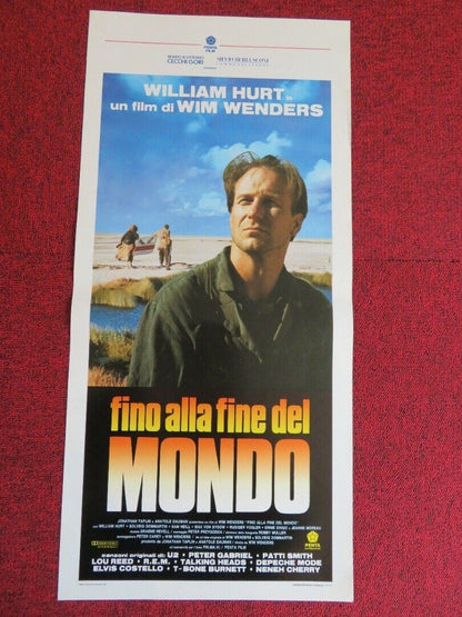 UNTIL THE END OF THE WORLD ITALIAN LOCANDINA (27.5"x13") POSTER W. HURT1991