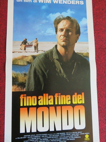 UNTIL THE END OF THE WORLD ITALIAN LOCANDINA (27.5"x13") POSTER W. HURT1991