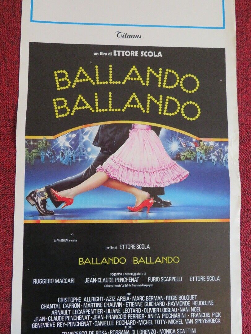 BALLANDO BALLANDO / Le Bal ITALIAN LOCANDINA (27.5"x13") POSTER 1983