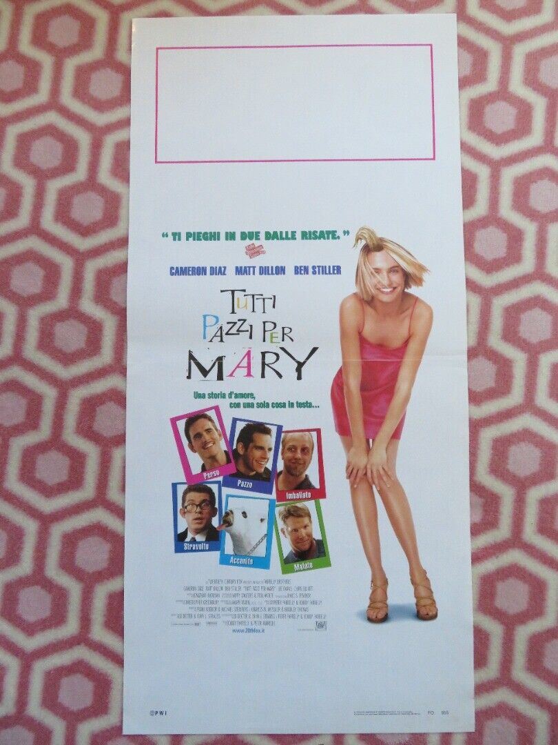 SOMETHING ABOUT MARY ITALIAN LOCANDINA (27.5"x13") POSTER CAMERON DIAZ 1998