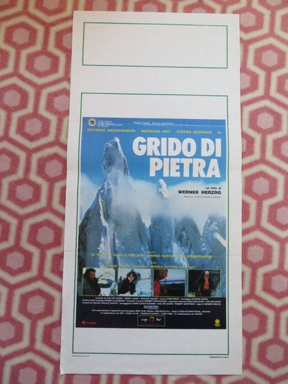 GRIDO DI PIETRA / Scream of Stone ITALIAN LOCANDINA (27.5"x13") POSTER 1991