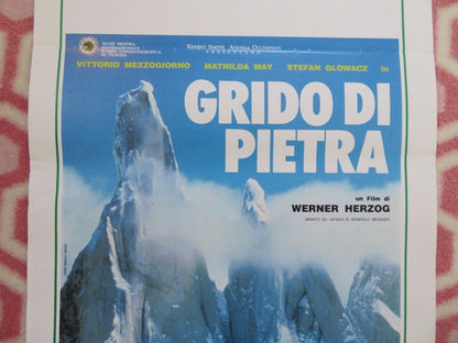 GRIDO DI PIETRA / Scream of Stone ITALIAN LOCANDINA (27.5"x13") POSTER 1991