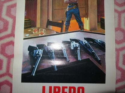 LIBERO DI CREPARE ITALIAN LOCANDINA (27.5"x13") POSTER FRED WILLIAMSON 1973