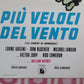 PIU VELOCI DEL VENTO ITALIAN LOCANDINA (27.5"x13") POSTER 1966