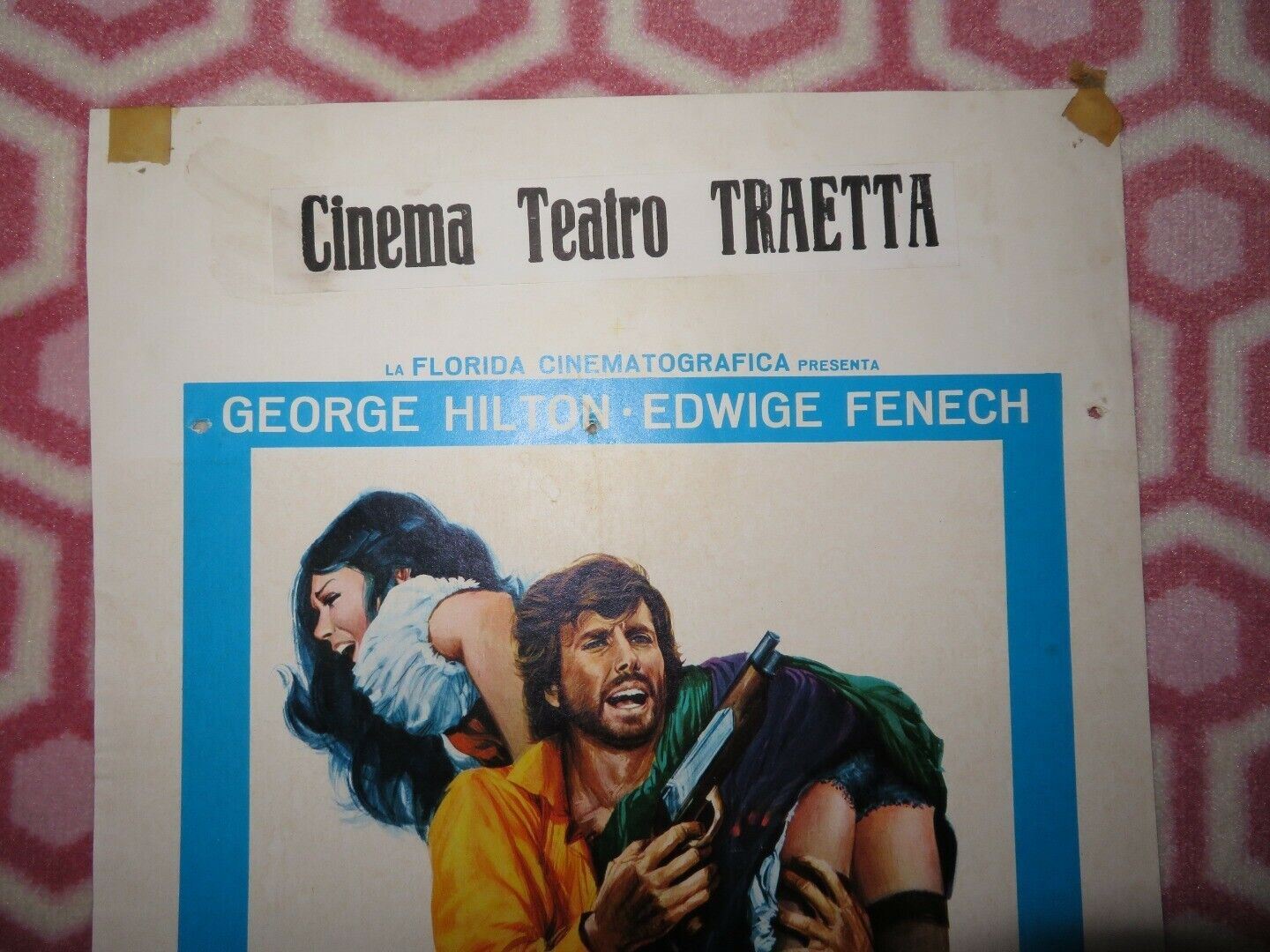 FUORI UNO... SOTTO UN ALTRO ARRIVA...  ITALIAN LOCANDINA (27.5"x13") POSTER 1973