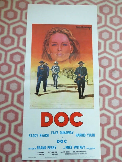 DOC ITALIAN LOCANDINA (27.5"x13") POSTER FAYE DUNAWAY STACY KEACH 1972