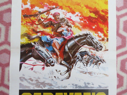 CARAVANS ITALIAN LOCANDINA (27.5"x13") POSTER ANTHONY QUINN BARRY SULLIVAN 1979