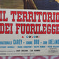 IL TERRITORIO DEI FUORILEGGE ITALIAN LOCANDINA (27.5"x13") POSTER 1962