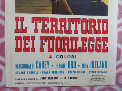 IL TERRITORIO DEI FUORILEGGE ITALIAN LOCANDINA (27.5"x13") POSTER 1962