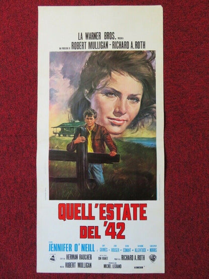 QUELL'ESTATE DEL '42 / Summer of '42 ITALIAN LOCANDINA (27.5"x13") POSTER 1971