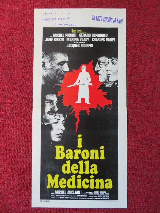 I BARONI DELLA MEDICINA  ITALIAN LOCANDINA (27.5"x13") POSTER 1976